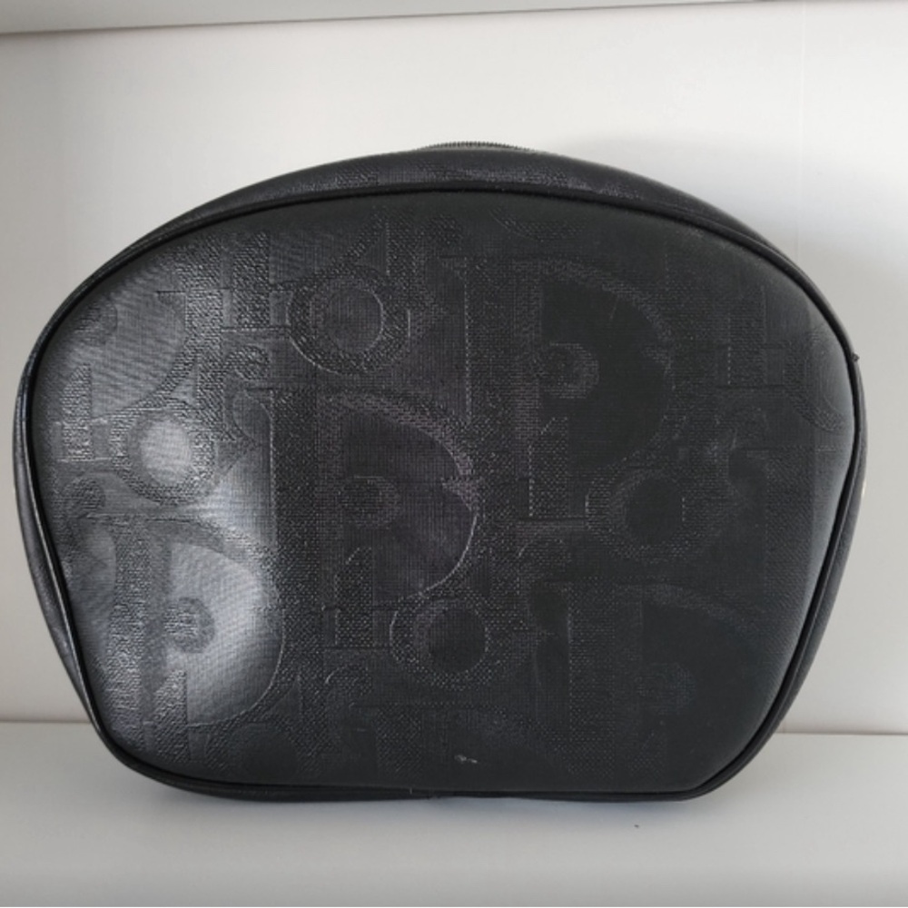 RARE Authentic Christian Dior Trotter Monogram Saddle/Cross Body Bag Blk Leather - Picture 11 of 13